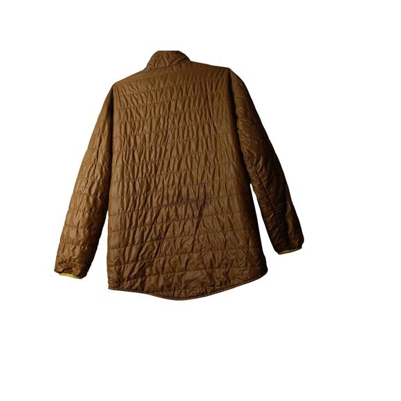 Offline by Aerie Brown Quilted Puffer Pullover Jacket XS Yellow Lightweight - Picture 3 of 10